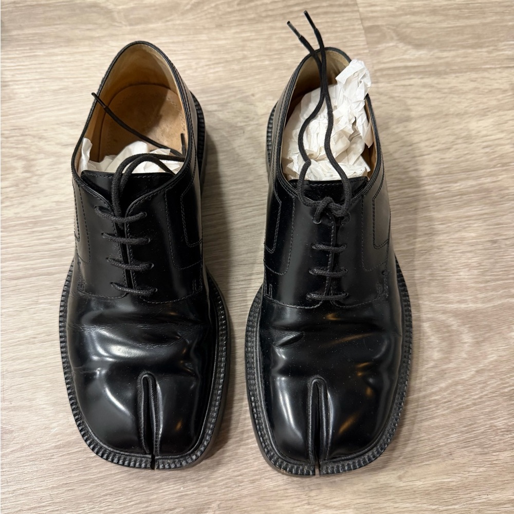 Maison Margiela Men's Black Leather Shoes